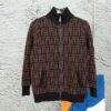 6931a14cccd8ab3d7af953df 2023 New Arrival Fendi Knit Zip-Up Jacket, Exclusive Design, Distinctive Jacquard Texture with Clear Dimensional Contrast, Exceptionally Stylish, Pairs Effortlessly with Any Outfit