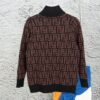 6931a14cccd8ab3d7af953e0 2023 New Arrival Fendi Knit Zip-Up Jacket, Exclusive Design, Distinctive Jacquard Texture with Clear Dimensional Contrast, Exceptionally Stylish, Pairs Effortlessly with Any Outfit