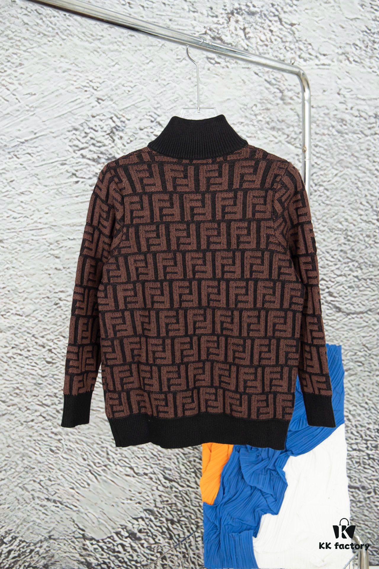 6931a14cccd8ab3d7af953e0 2023 New Arrival Fendi Knit Zip-Up Jacket, Exclusive Design, Distinctive Jacquard Texture with Clear Dimensional Contrast, Exceptionally Stylish, Pairs Effortlessly with Any Outfit