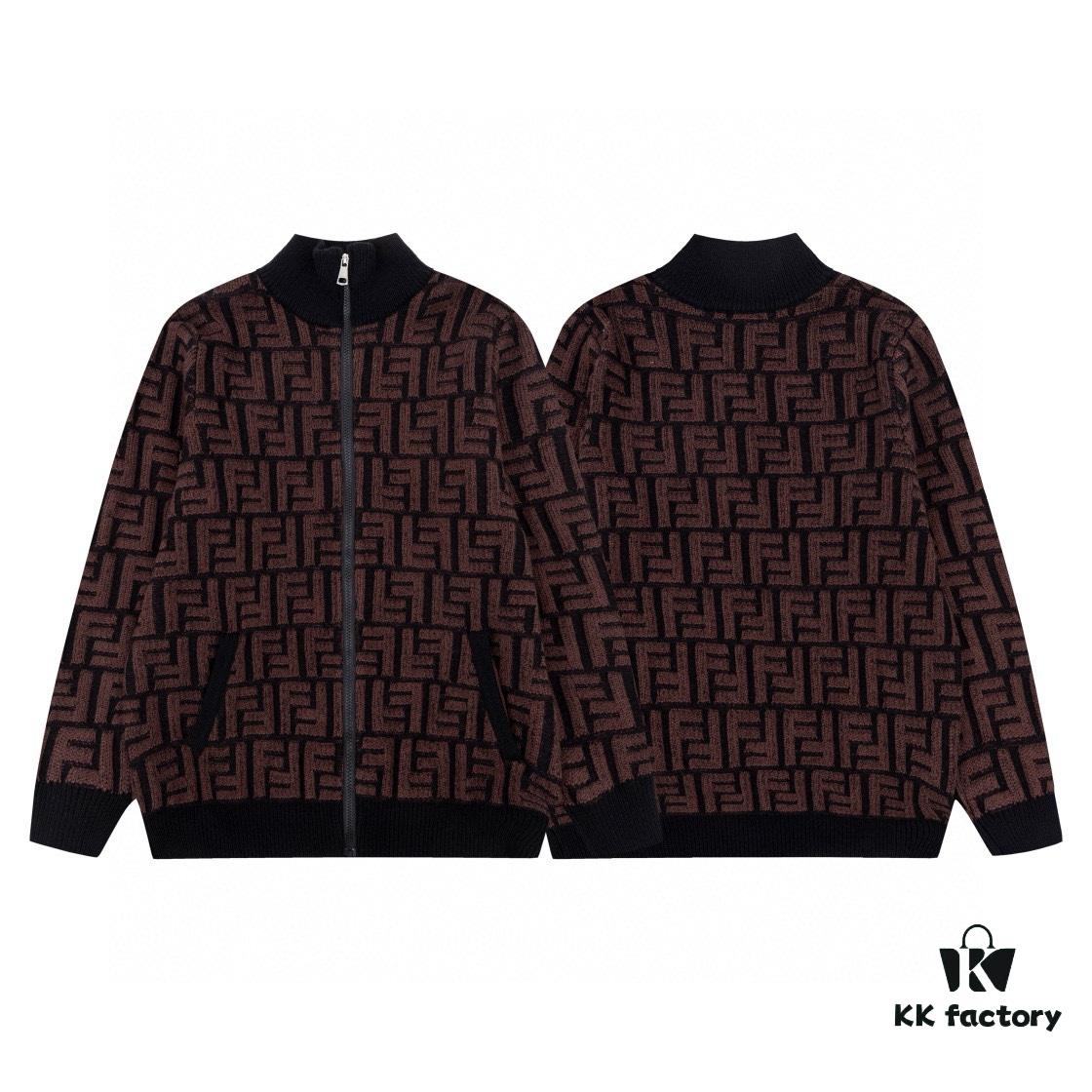 6931a14cccd8ab3d7af953e8 2023 New Arrival Fendi Knit Zip-Up Jacket, Exclusive Design with Unique Jacquard Texture, Soft and Comfortable Fabric, Anti-Pilling, Non-Irritating, Perfect Fit and High Aesthetic Appeal