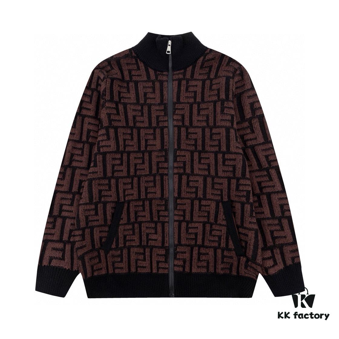 6931a14dccd8ab3d7af953e9 2023 New Arrival Fendi Knit Zip-Up Jacket, Exclusive Design with Unique Jacquard Texture, Soft and Comfortable Fabric, Anti-Pilling, Non-Irritating, Perfect Fit and High Aesthetic Appeal
