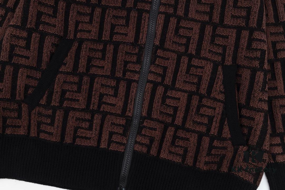 6931a14dccd8ab3d7af953eb 2023 New Arrival Fendi Knit Zip-Up Jacket, Exclusive Design with Unique Jacquard Texture, Soft and Comfortable Fabric, Anti-Pilling, Non-Irritating, Perfect Fit and High Aesthetic Appeal