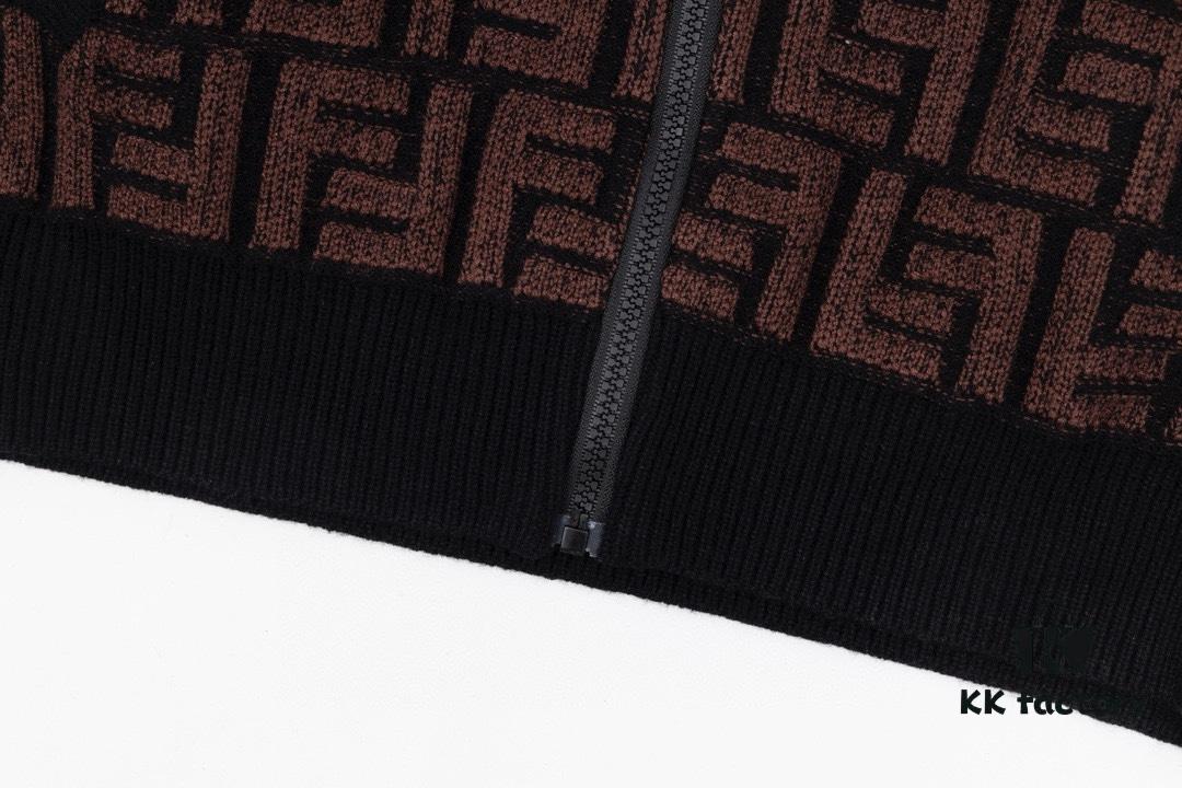 6931a14dccd8ab3d7af953ef 2023 New Arrival Fendi Knit Zip-Up Jacket, Exclusive Design with Unique Jacquard Texture, Soft and Comfortable Fabric, Anti-Pilling, Non-Irritating, Perfect Fit and High Aesthetic Appeal