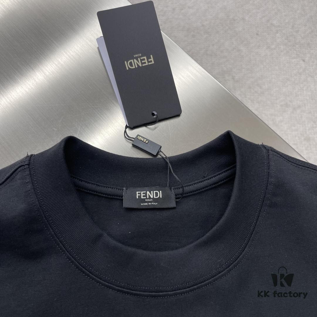 6931a14fccd8ab3d7af95416 FEND 2025SS New Arrival Short Sleeve T-Shirt, Stylish and Minimalist Design, Classic Brand Logo, Comfortable Wear with Refined Craftsmanship