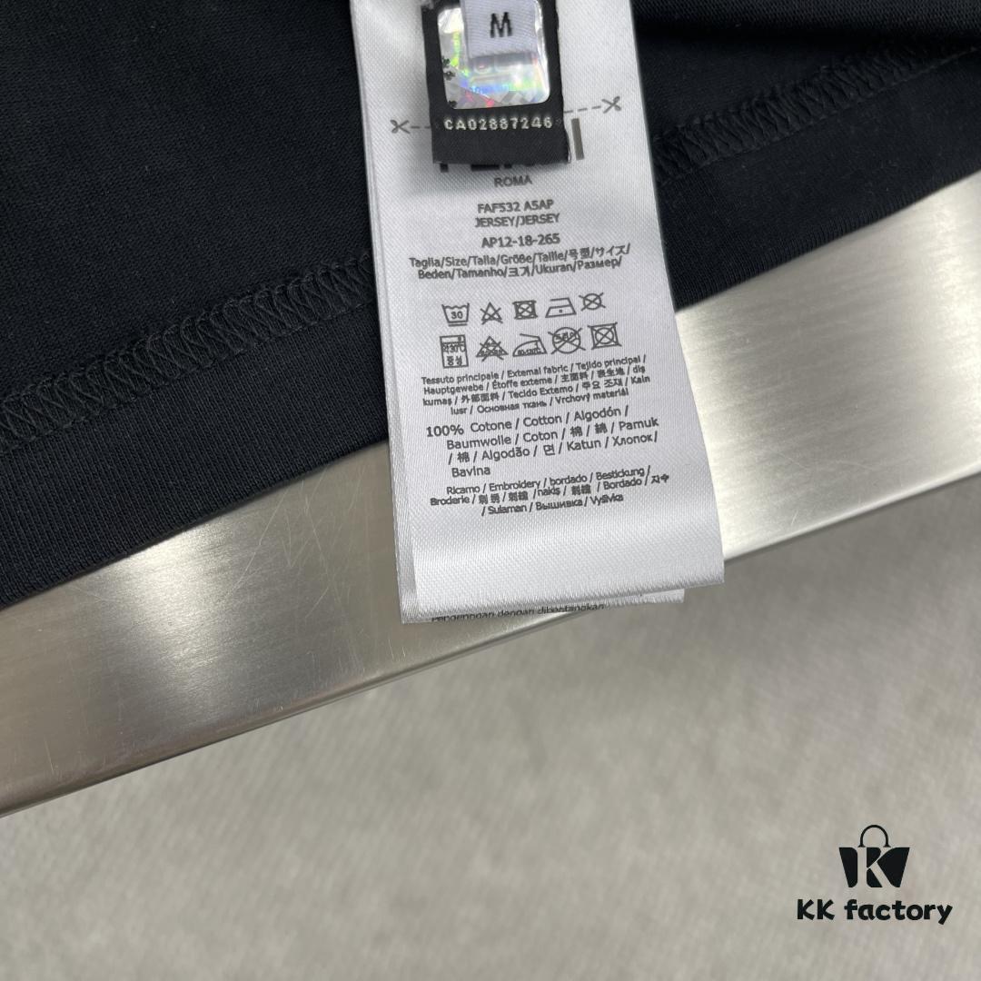 6931a14fccd8ab3d7af95419 FEND 2025SS New Arrival Short Sleeve T-Shirt, Stylish and Minimalist Design, Classic Brand Logo, Comfortable Wear with Refined Craftsmanship