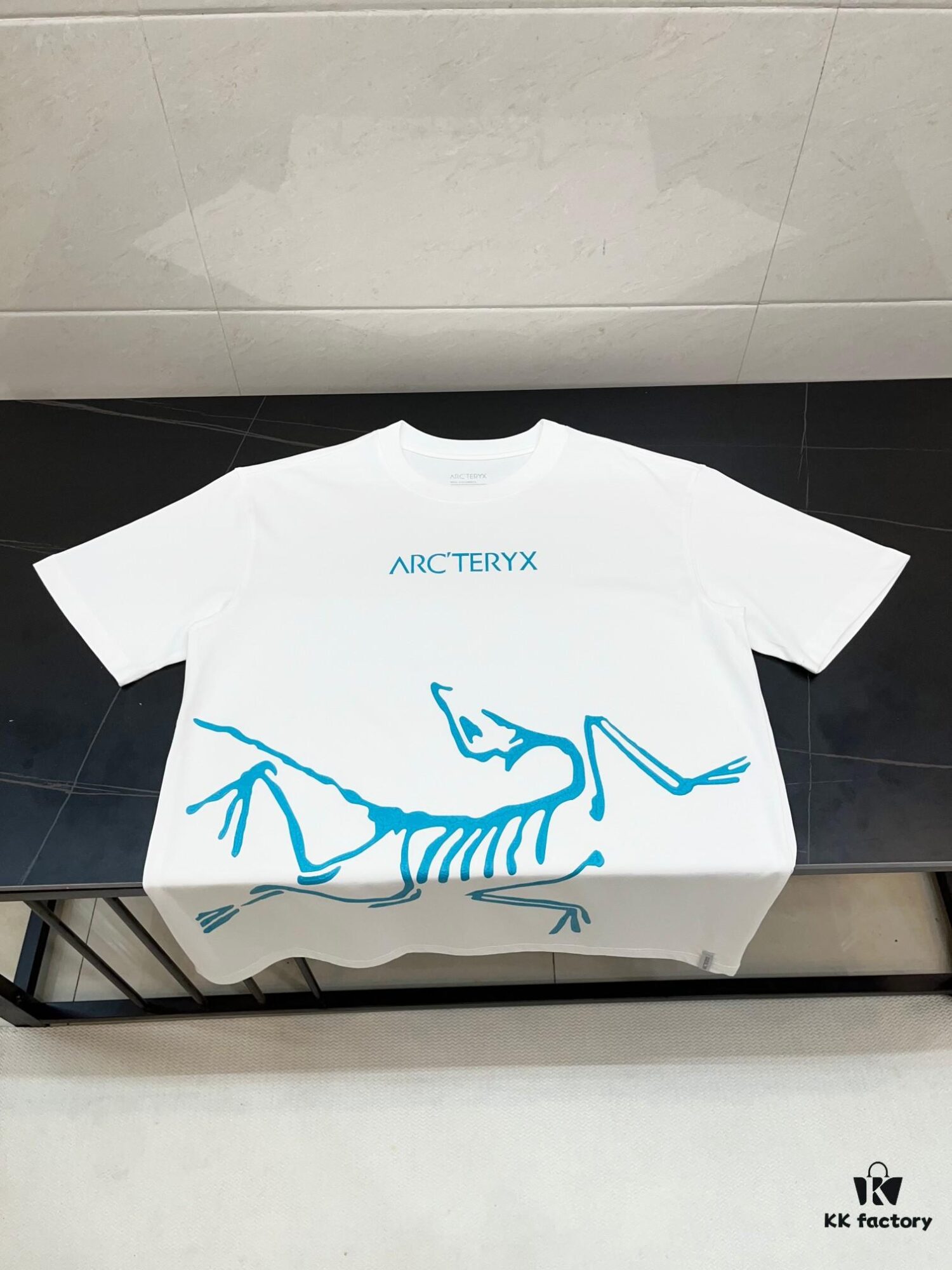 6931a151ccd8ab3d7af95439 Ayc Teryx Arc'teryx 2025 FW Junior Bird Logo Premium Print Short Sleeve T-Shirt, 280g Pure Cotton Double Yarn Fabric, Soft and Comfortable Wear, Custom Rib Knit Collar Dyed in Same Dye Batch, Full Trims with Three Labels, Unisex Design, High-Version Comparable at Will