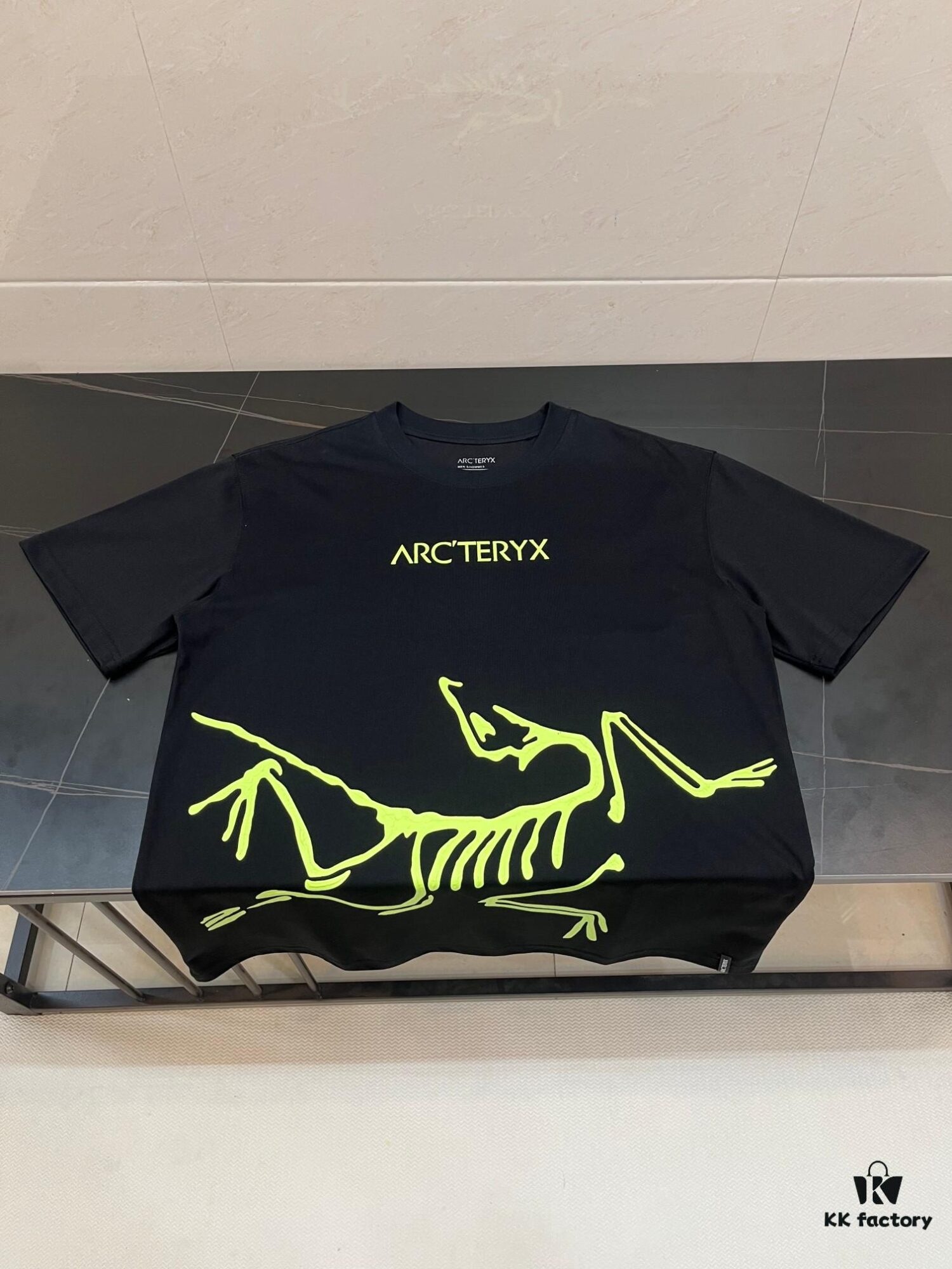 6931a151ccd8ab3d7af9543a Ayc Teryx Arc'teryx 2025 FW Junior Bird Logo Premium Print Short Sleeve T-Shirt, 280g Pure Cotton Double Yarn Fabric, Soft and Comfortable Wear, Custom Rib Knit Collar Dyed in Same Dye Batch, Full Trims with Three Labels, Unisex Design, High-Version Comparable at Will