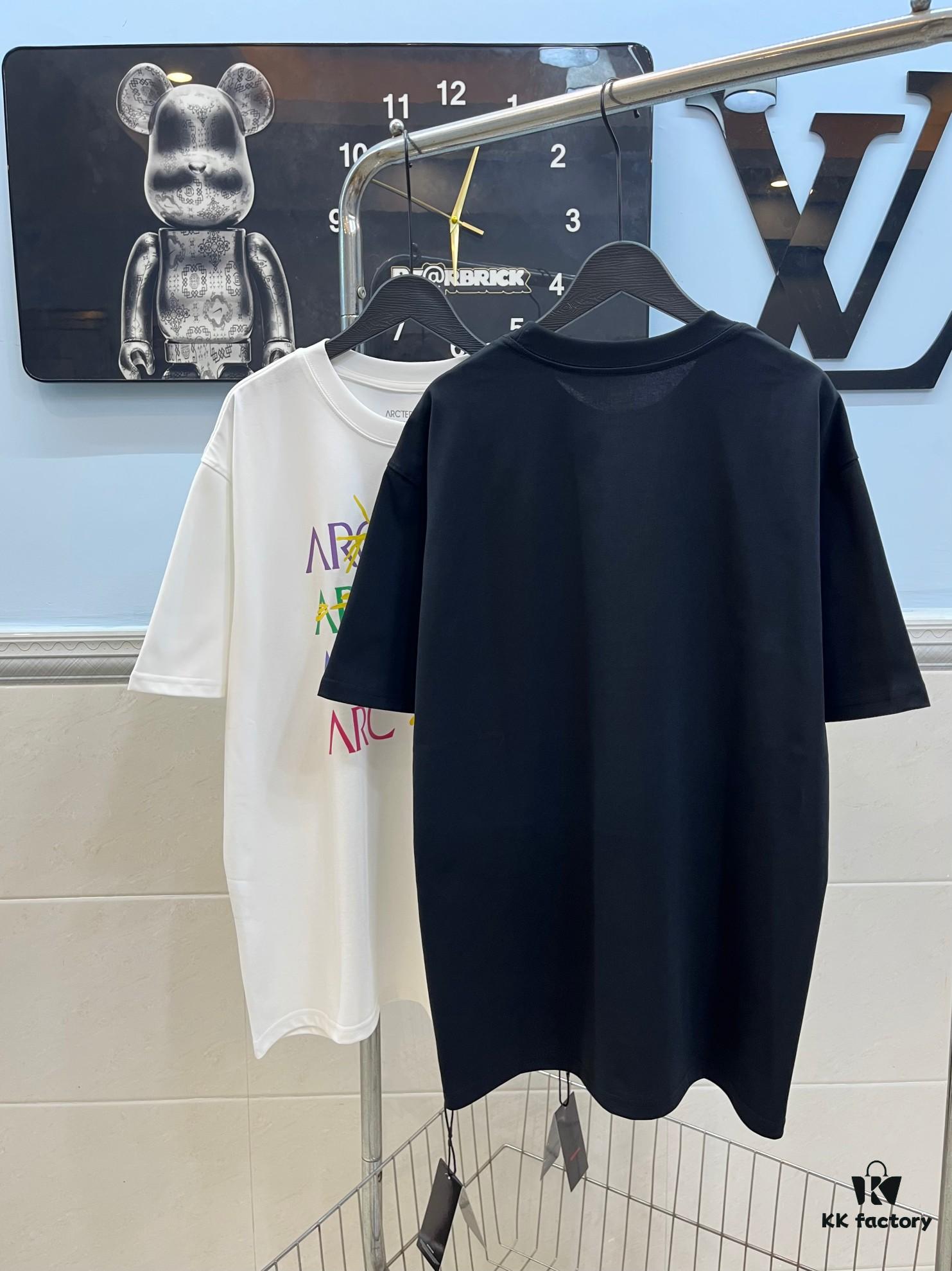 6931a153ccd8ab3d7af95465 Ayc Teryx Arc'teryx 2025 FW Junior Bird Logo High-End Colorful Print Short Sleeve T-Shirt, 280g Pure Cotton Double-Yarn Fabric, Soft and Comfortable Fit, Custom Rib Knit Collar Dyed in Same Dye Batch, Complete Three Labels, Unisex Design, Premium Version for Comparison