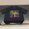 6931a153ccd8ab3d7af95466 Ayc Teryx Arc'teryx 2025 FW Junior Bird Logo High-End Colorful Print Short Sleeve T-Shirt, 280g Pure Cotton Double-Yarn Fabric, Soft and Comfortable Fit, Custom Rib Knit Collar Dyed in Same Dye Batch, Complete Three Labels, Unisex Design, Premium Version for Comparison