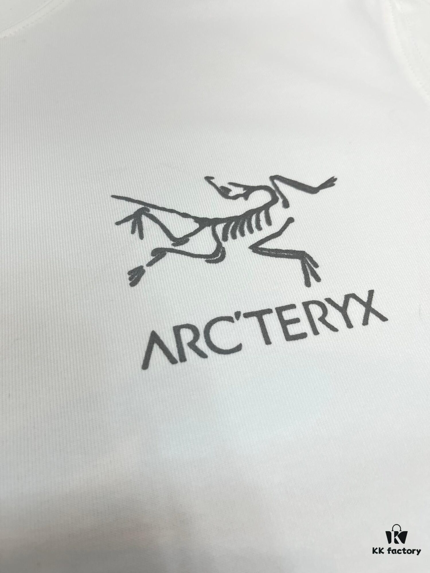 6931a154ccd8ab3d7af9547a Ayc Teryx Arc'teryx 2024 Mini Bird Logo Reflective Print Short Sleeve T-Shirt, 280g Pure Cotton Double-Yarn Fabric, Soft and Comfortable Wear, Custom Rib Knit Collar Dyed in Same Dye Batch, Complete Three Labels, Unisex Style, High Version for Comparison