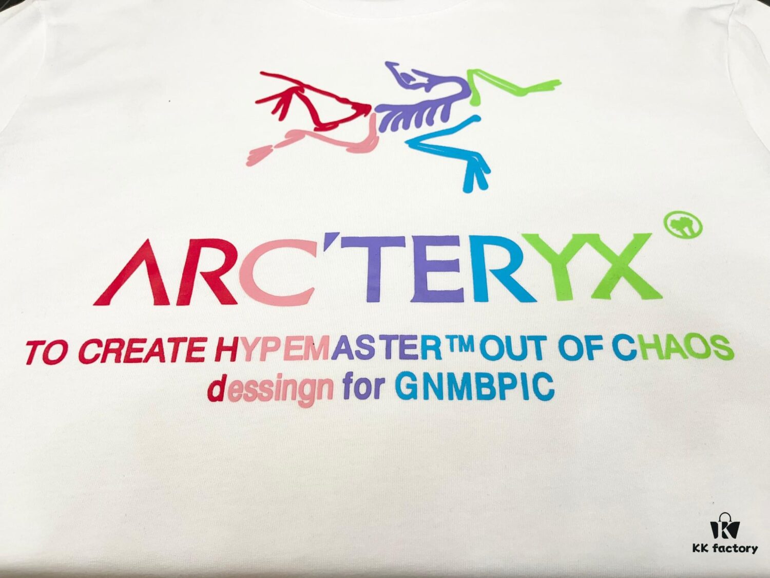 6931a155ccd8ab3d7af95496 ARC'TERYX Rainbow Logo Crew Neck Printed Short Sleeve T-Shirt