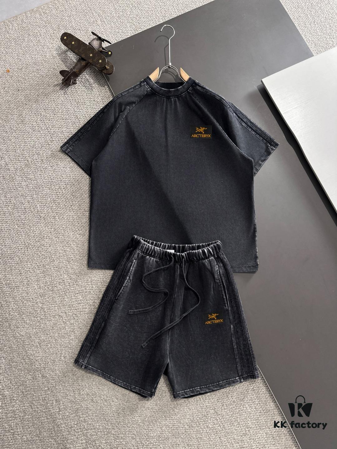6931a15cccd8ab3d7af95521 Arc'teryx High-End Custom 2025 Spring/Summer New Casual Washed Suit with Elastic Waistband, Wax-Dyed Cowhide Fabric for Breathability and Sweat Absorption