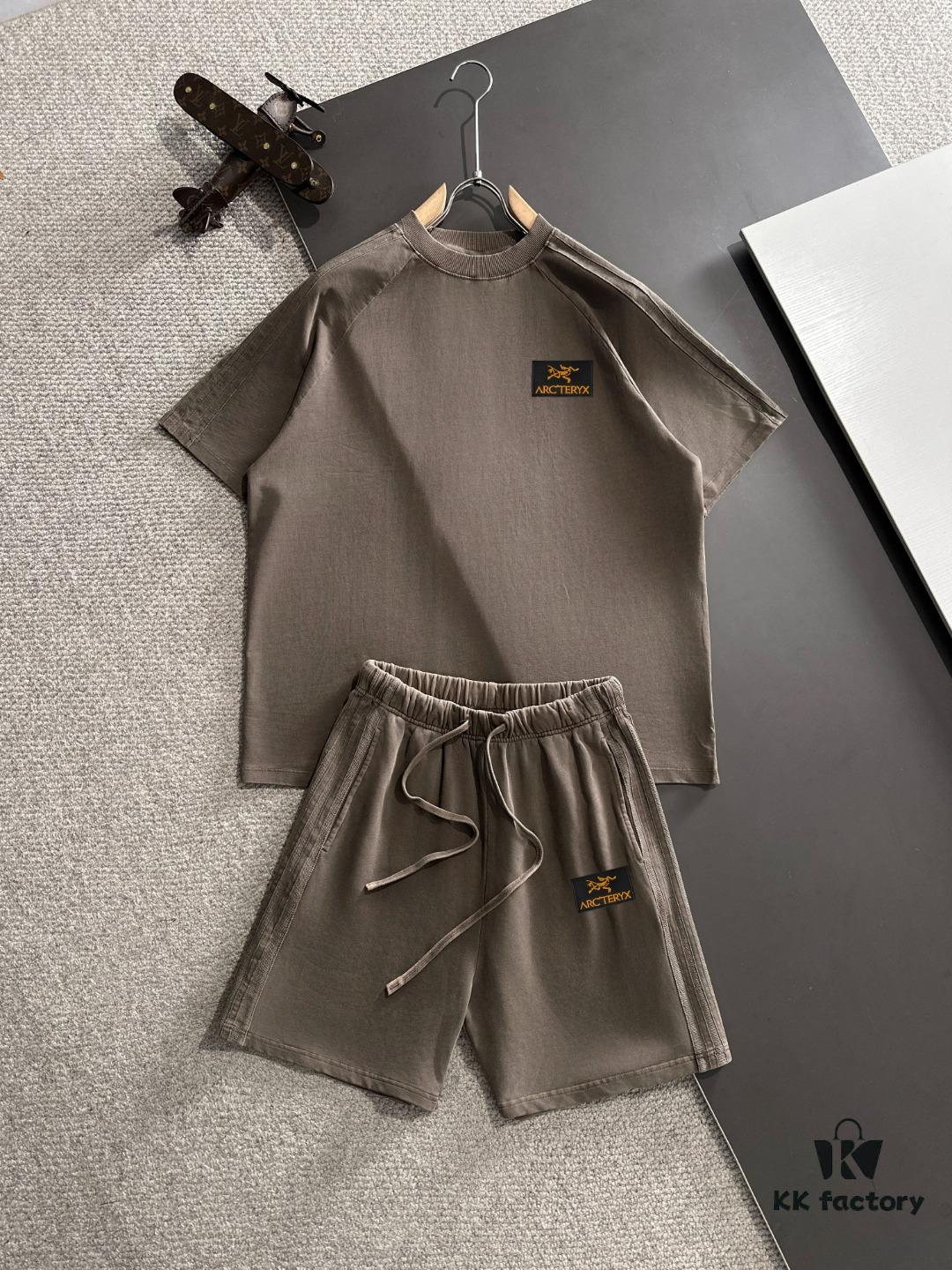 6931a15dccd8ab3d7af95534 Arc'teryx High-End Custom 2025 Spring/Summer New Casual Washed Suit with Elastic Waistband, Wax-Dyed Textured Fabric, Breathable and Sweat-Absorbent