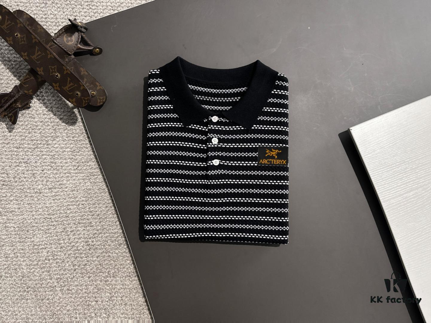 6931a15eccd8ab3d7af9554f High-Quality Arc'teryx 2025 Spring and Summer New Men's Collared Short-Sleeve T-Shirt