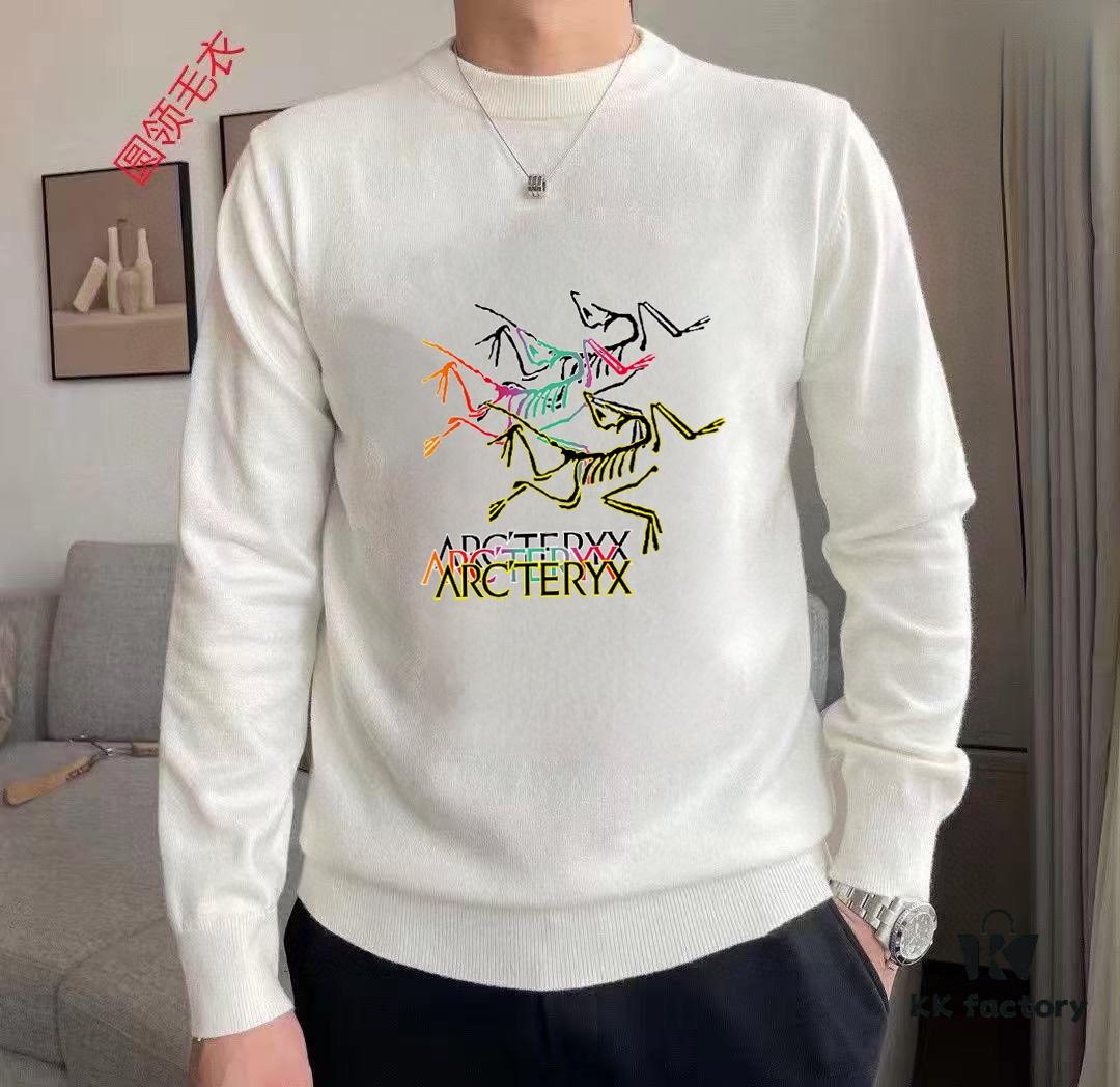 ARCTERYX Autumn-Winter Classic Crew Neck Wool Sweater, 2025 Latest Style, Premium Wool Blend, Slim Fit, Unisex Design