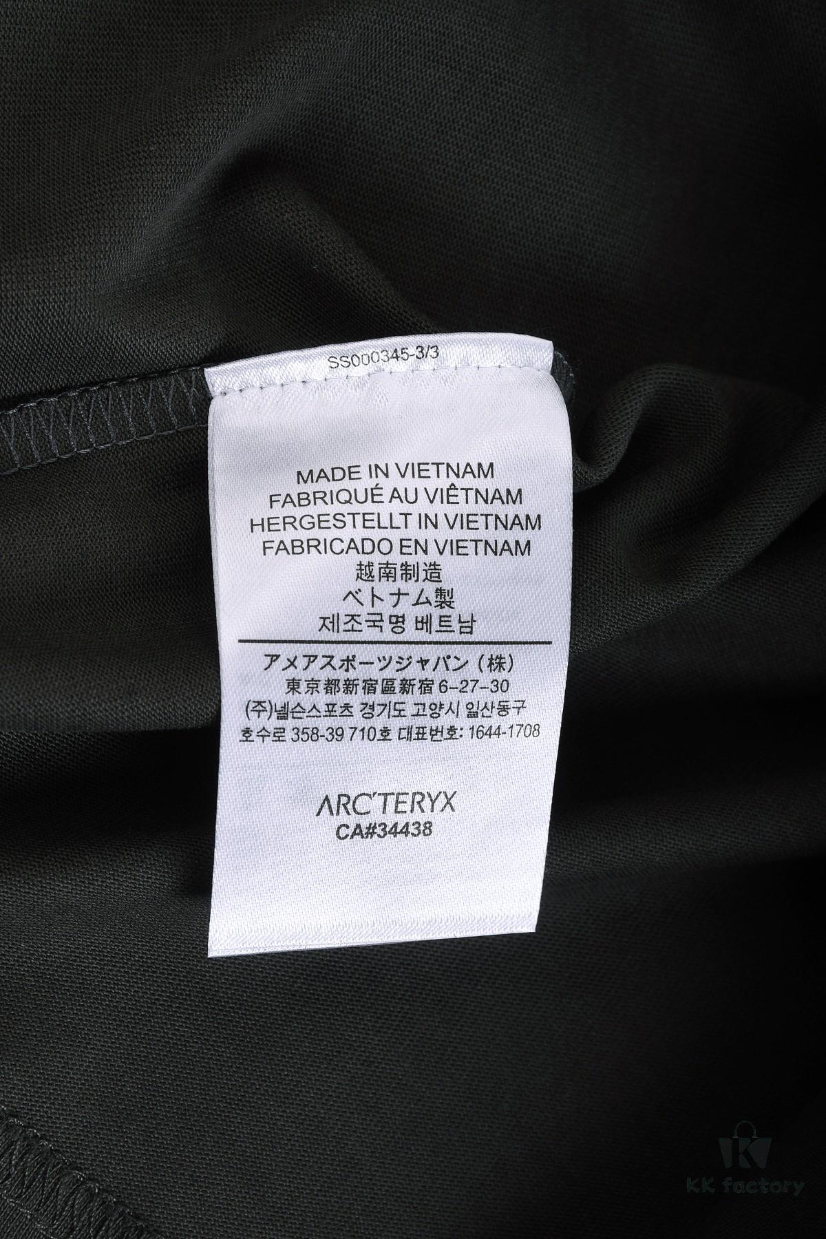 6931a166ccd8ab3d7af955e0 New Arrival 25S Arc'teryx Embossed Logo T-Shirt, Pre-washed Cotton Fabric, Soft and Comfortable, Unisex Loose Fit