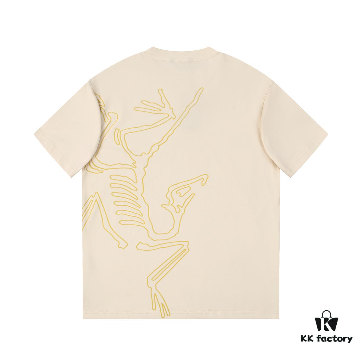 6931a166ccd8ab3d7af955e2 ARC'TERYX New Arrival Short Sleeve T-Shirt Z668004 2025SS, Premium Cotton Crew Neck Tee with Front and Back Graphic Print, Fashionable Lock Chain Seam Design, Unisex Style