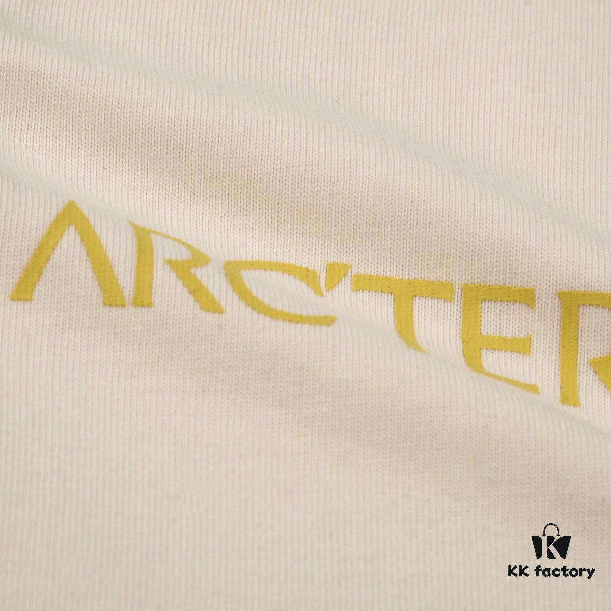 6931a166ccd8ab3d7af955e7 ARC'TERYX New Arrival Short Sleeve T-Shirt Z668004 2025SS, Premium Cotton Crew Neck Tee with Front and Back Graphic Print, Fashionable Lock Chain Seam Design, Unisex Style