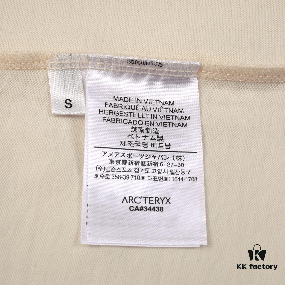 6931a166ccd8ab3d7af955e9 ARC'TERYX New Arrival Short Sleeve T-Shirt Z668004 2025SS, Premium Cotton Crew Neck Tee with Front and Back Graphic Print, Fashionable Lock Chain Seam Design, Unisex Style