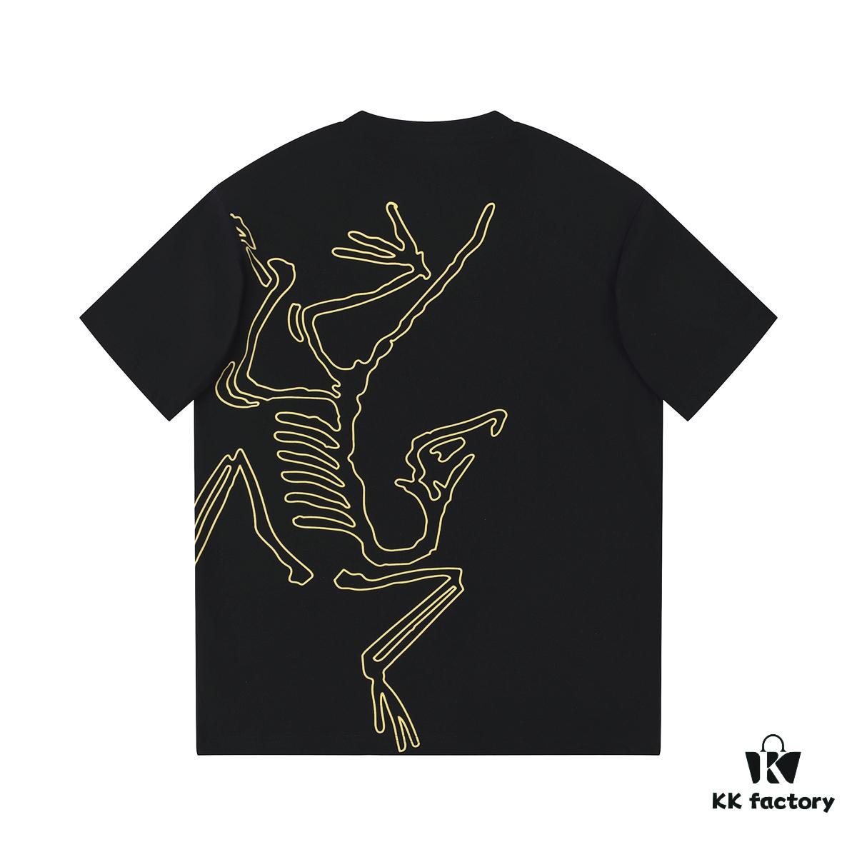 ARC'TERYX New Arrival 2025SS Z668004 Short Sleeve T-Shirt, Premium Cotton Crew Neck Tee with Front and Back Graphic Print, Unisex Fashion Design