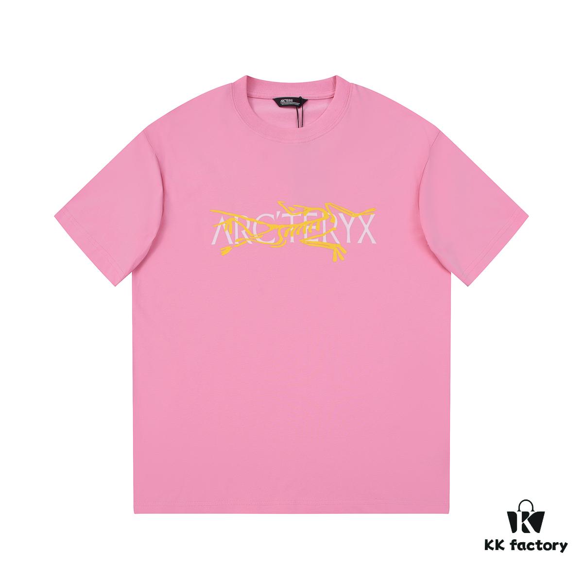 6931a167ccd8ab3d7af955f3 New Arrival 2025 Spring and Summer ARC'TERYX Z668003 Short Sleeve T-Shirt, High-Quality Washed Cotton Crew Neck Tee with Silicone Embossed Logo, Unisex Fashion Design