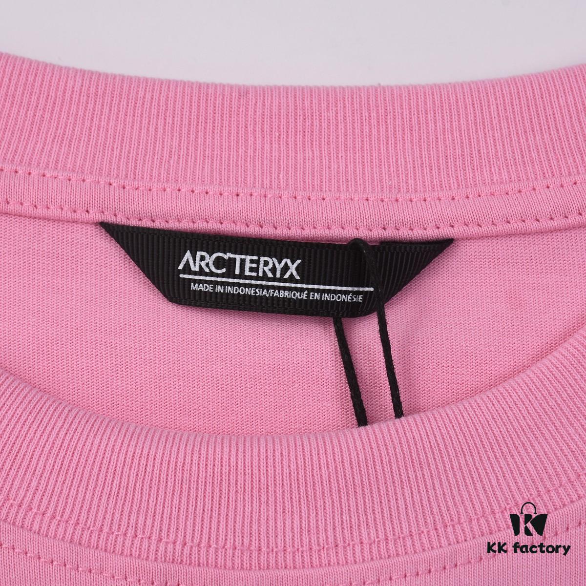 6931a167ccd8ab3d7af955f4 New Arrival 2025 Spring and Summer ARC'TERYX Z668003 Short Sleeve T-Shirt, High-Quality Washed Cotton Crew Neck Tee with Silicone Embossed Logo, Unisex Fashion Design