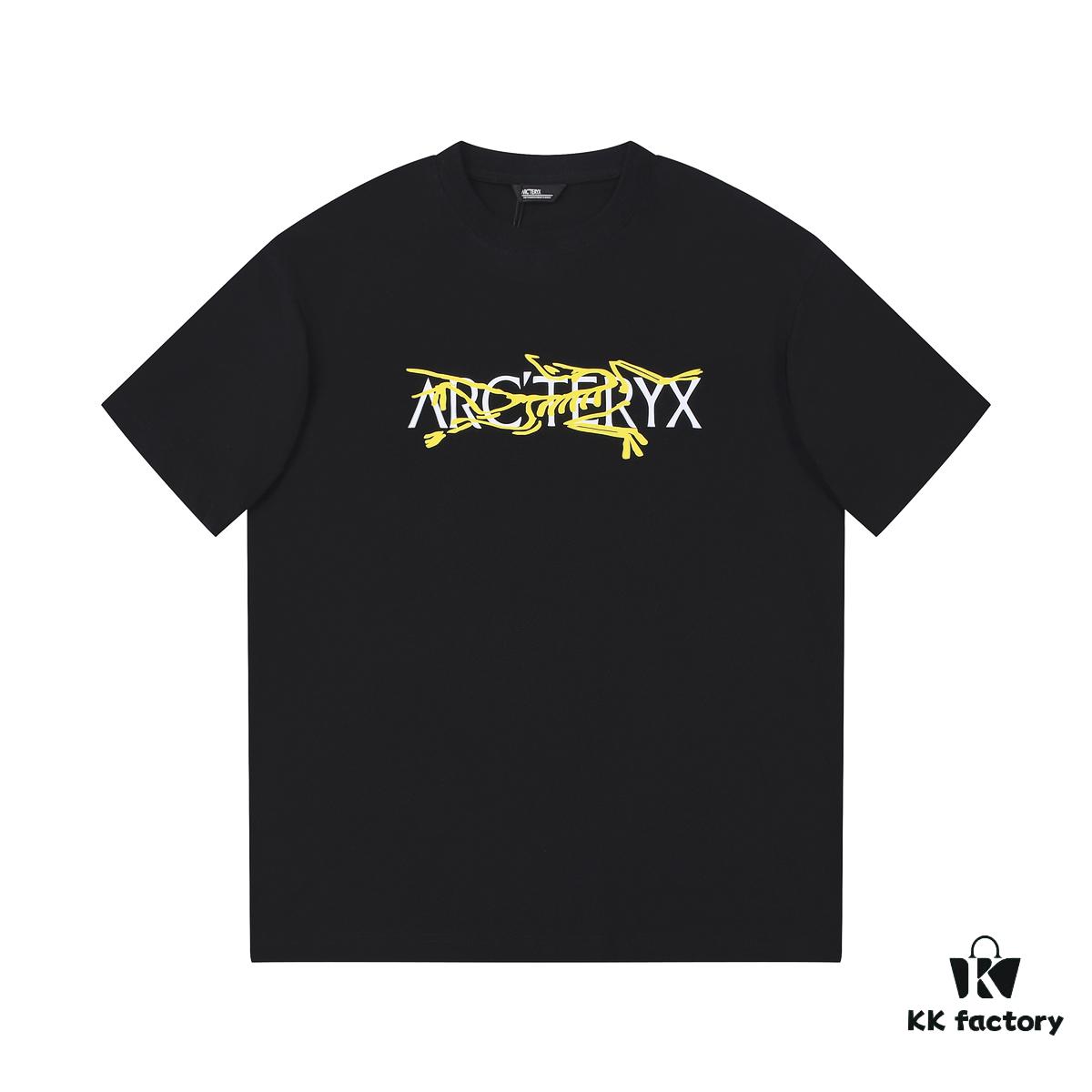 6931a167ccd8ab3d7af95605 2025 Spring/Summer New Arrival ARC'TERYX Z668003 Short Sleeve T-Shirt, High-Quality Washed Cotton Crewneck Tee with Silicone Embossed Logo, Unisex Stylish and Comfortable Design