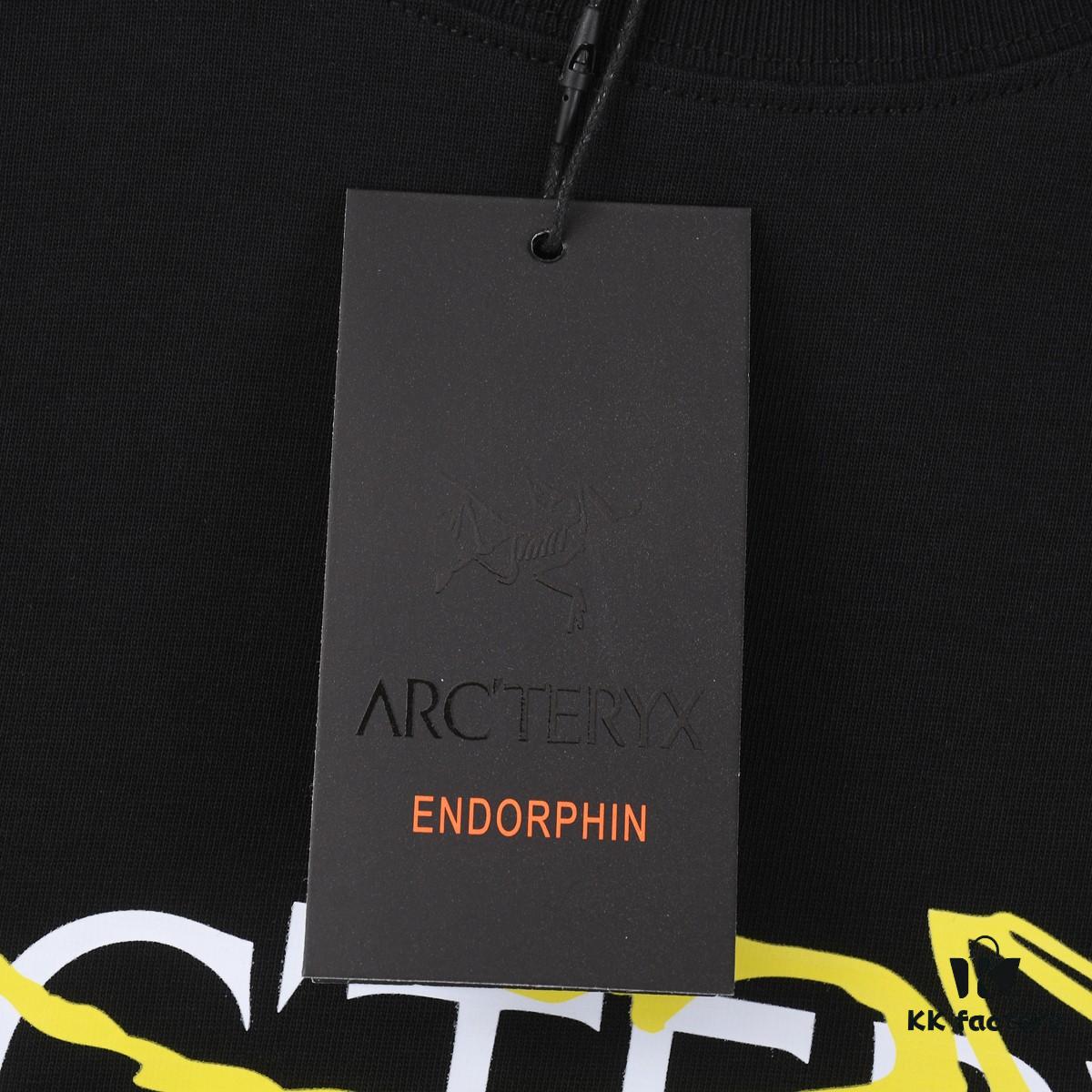 6931a168ccd8ab3d7af9560a 2025 Spring/Summer New Arrival ARC'TERYX Z668003 Short Sleeve T-Shirt, High-Quality Washed Cotton Crewneck Tee with Silicone Embossed Logo, Unisex Stylish and Comfortable Design