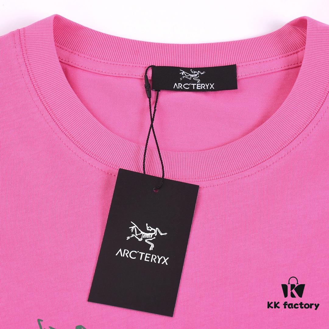 6931a16accd8ab3d7af9562f New Arrival ARC'TERYX Short Sleeve T-Shirt, Front Chest Graffiti Bird Dual Design, 32-Single Double High GSM Washed Cotton Fabric, Shrink-Resistant and Shape-Retaining, Classic Unisex Style