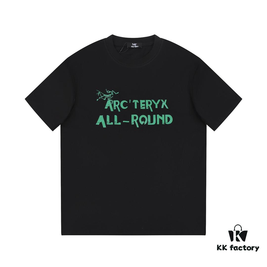 6931a16accd8ab3d7af95631 New Arrival ARC'TERYX Short Sleeve T-Shirt, Front Logo Graffiti Bird Dual Design, 32-Single High-Grammage Cotton Washed Fabric, Shrink-Resistant and Shape-Retaining, Unisex Style