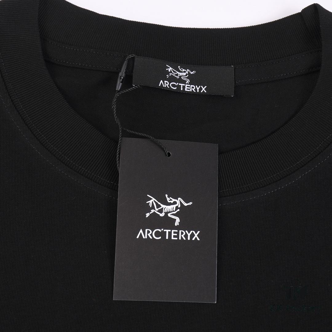 6931a16accd8ab3d7af95634 New Arrival ARC'TERYX Short Sleeve T-Shirt, Front Logo Graffiti Bird Dual Design, 32-Single High-Grammage Cotton Washed Fabric, Shrink-Resistant and Shape-Retaining, Unisex Style