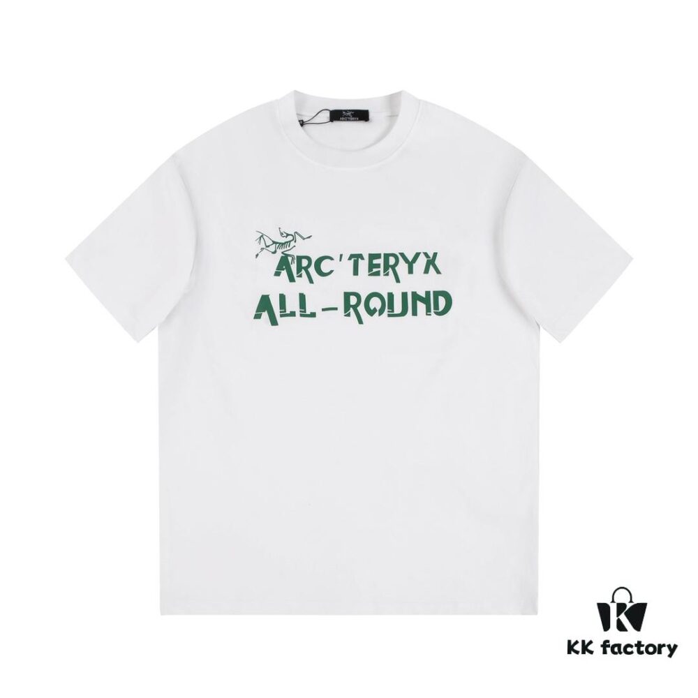 6931a16accd8ab3d7af95641 New Arrival ARC'TERYX Short Sleeve T-Shirt, Graffiti Bird Logo Design, 32-Single High-Gram Weight Cotton Washed Fabric, Anti-Shrink and Non-Deformation with Twin-Needle Stitching, Classic Unisex Fashion Top