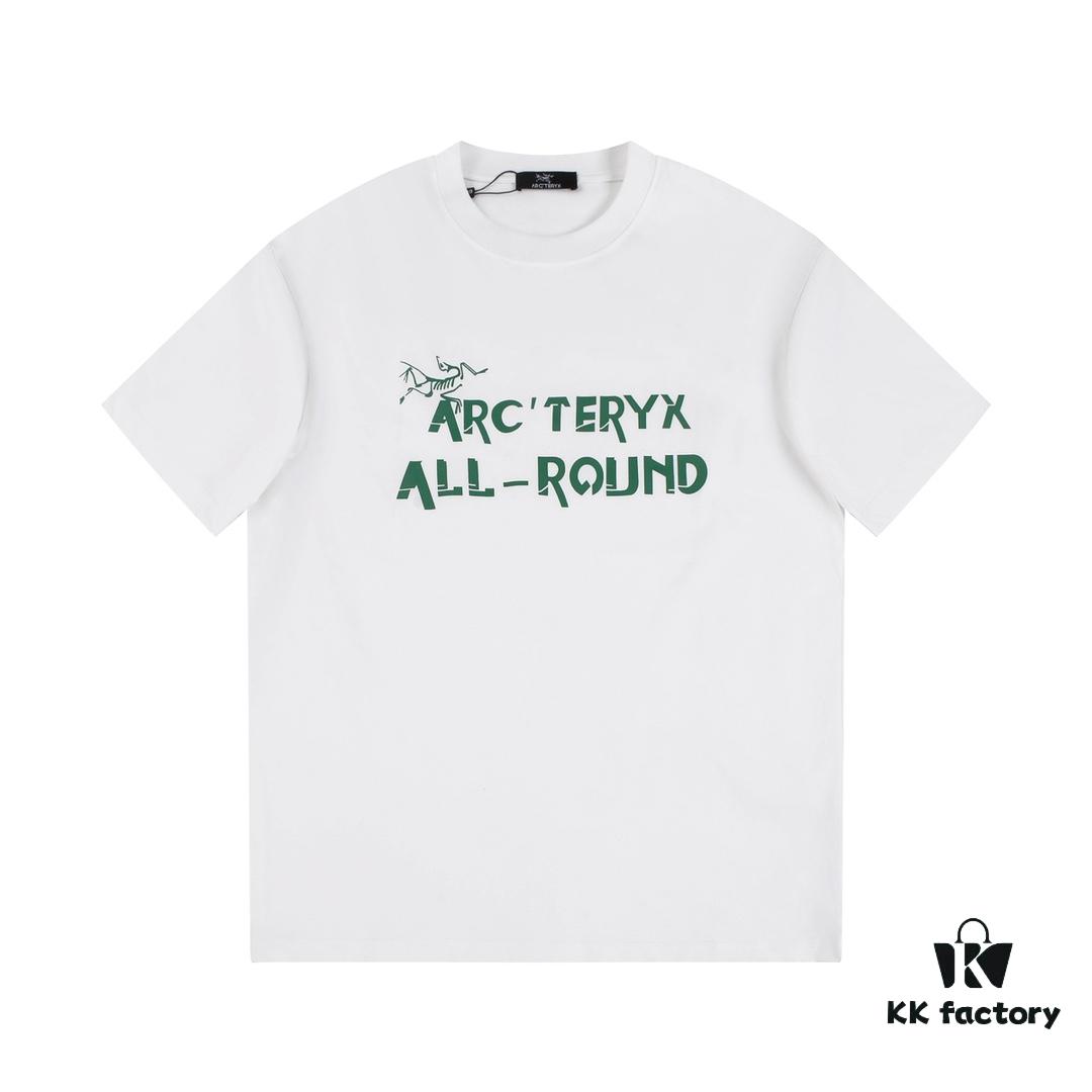 6931a16accd8ab3d7af95641 New Arrival ARC'TERYX Short Sleeve T-Shirt, Graffiti Bird Logo Design, 32-Single High-Gram Weight Cotton Washed Fabric, Anti-Shrink and Non-Deformation with Twin-Needle Stitching, Classic Unisex Fashion Top