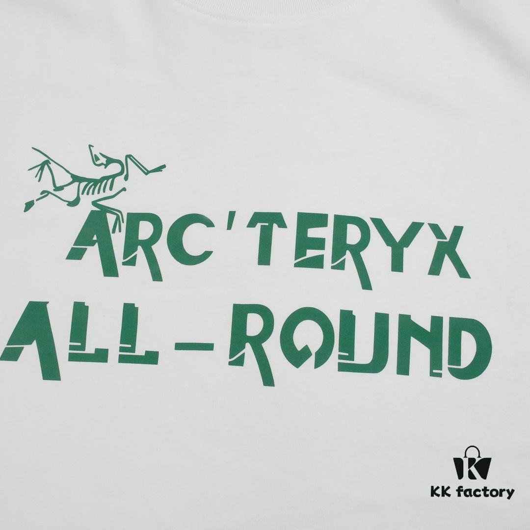 6931a16bccd8ab3d7af95643 New Arrival ARC'TERYX Short Sleeve T-Shirt, Graffiti Bird Logo Design, 32-Single High-Gram Weight Cotton Washed Fabric, Anti-Shrink and Non-Deformation with Twin-Needle Stitching, Classic Unisex Fashion Top