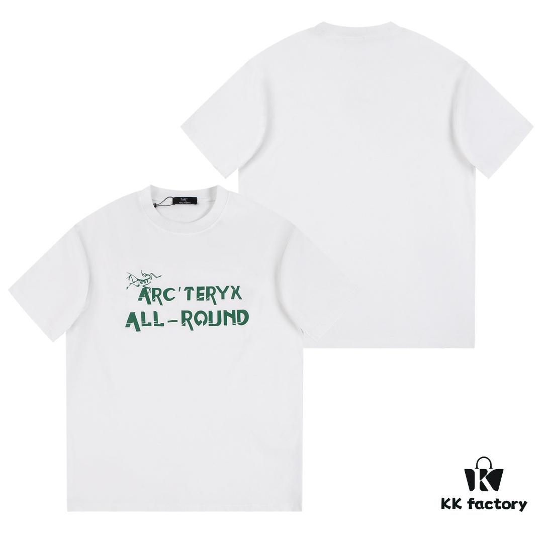 6931a16bccd8ab3d7af95644 New Arrival ARC'TERYX Short Sleeve T-Shirt, Graffiti Bird Logo Design, 32-Single High-Gram Weight Cotton Washed Fabric, Anti-Shrink and Non-Deformation with Twin-Needle Stitching, Classic Unisex Fashion Top