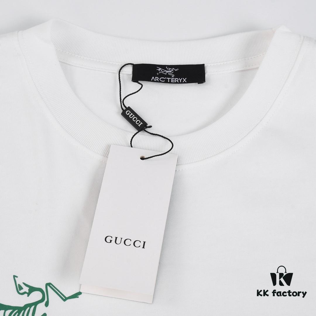 6931a16bccd8ab3d7af95645 New Arrival ARC'TERYX Short Sleeve T-Shirt, Graffiti Bird Logo Design, 32-Single High-Gram Weight Cotton Washed Fabric, Anti-Shrink and Non-Deformation with Twin-Needle Stitching, Classic Unisex Fashion Top