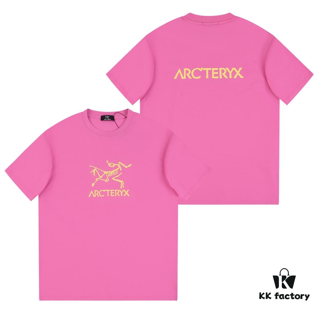 6931a16bccd8ab3d7af95650 New Arrival ARC'TERYX Alpha Short-Sleeve T-Shirt, Unisex Fashion Crew Neck Tee with Graffiti Bird Logo Print, Premium 32s Double High-GSM Washed Cotton Fabric, Anti-Shrink and Non-Deformation Design