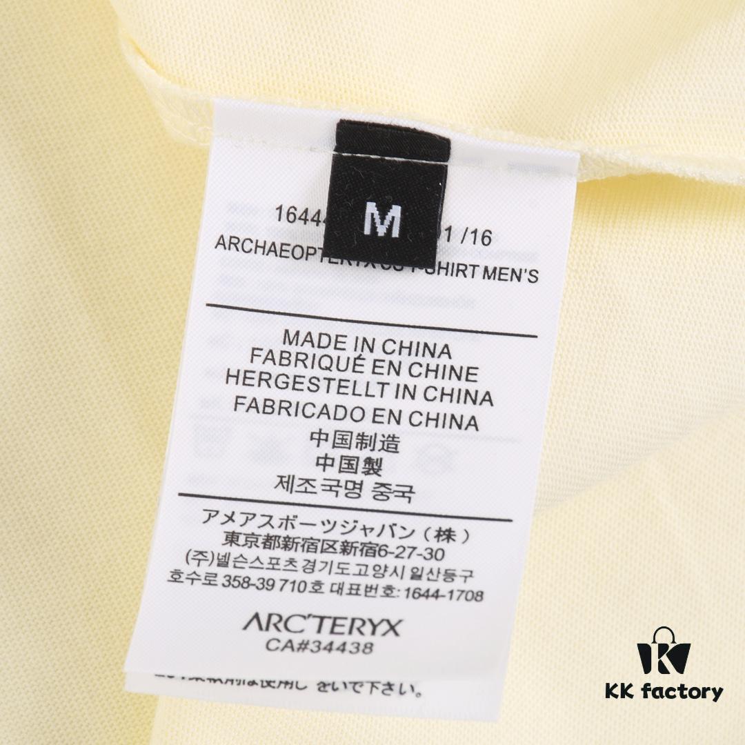 6931a16cccd8ab3d7af95658 New Arrival ARC'TERYX Arcteryx Short Sleeve T-Shirt, Front and Back Chest Logo with Crow Bird Dual Design, Trendy and Stylish, 32-Single High-Grammage Cotton Washed Fabric, Shoulder Zipper Chain Base Prevents Shrinking and Deformation, Classic Unisex Fit