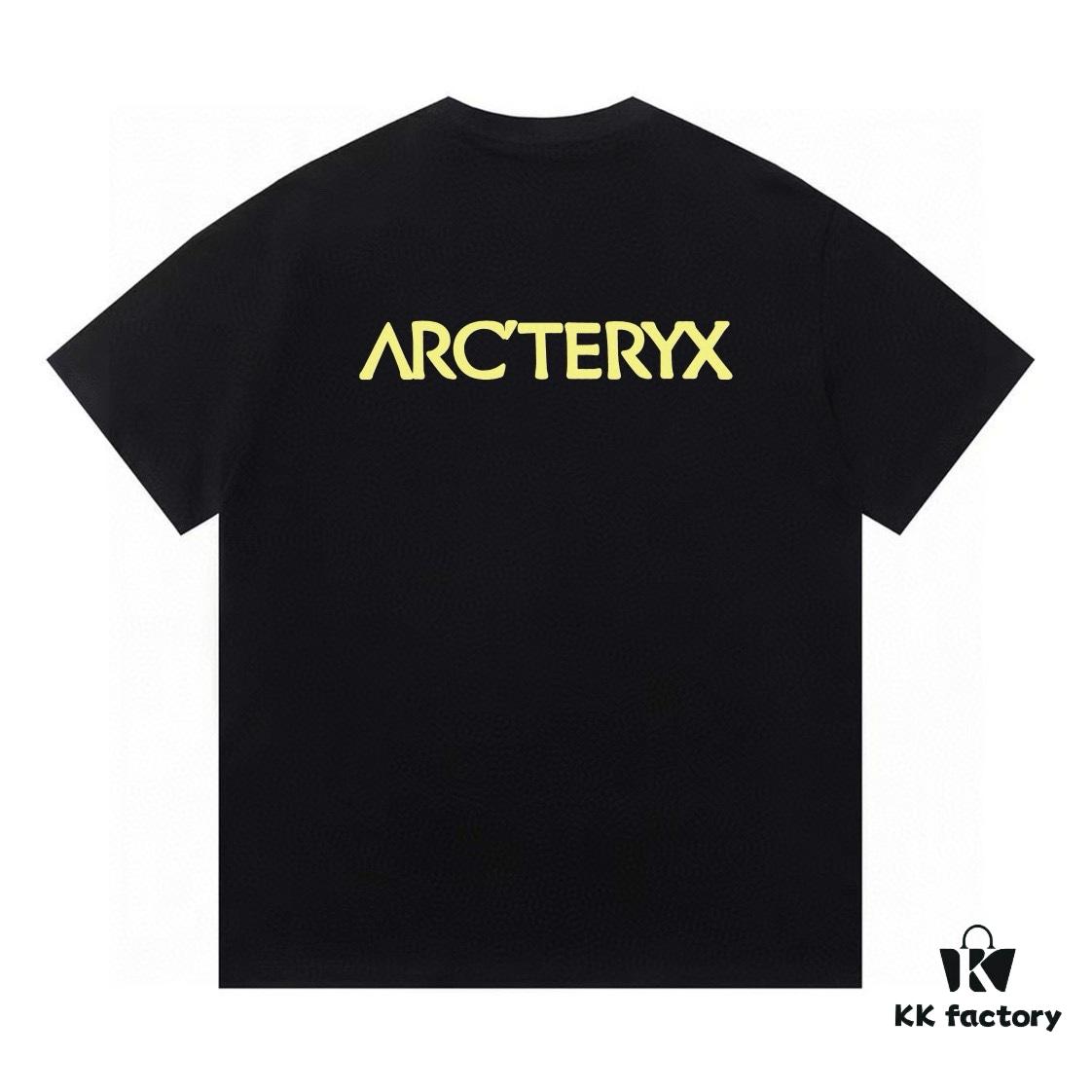 New Arrival ARC'TERYX Original Bird Short-Sleeve T-Shirt, Front and Back Chest Logo with Dual Zipper Design, Trendy and Stylish, 32-Single High-Gram Weight Washed Cotton Fabric, Double Shoulder Zipper Chain Base Prevents Shrinkage and Deformation, Classic Unisex Fit Never Goes Out of Style