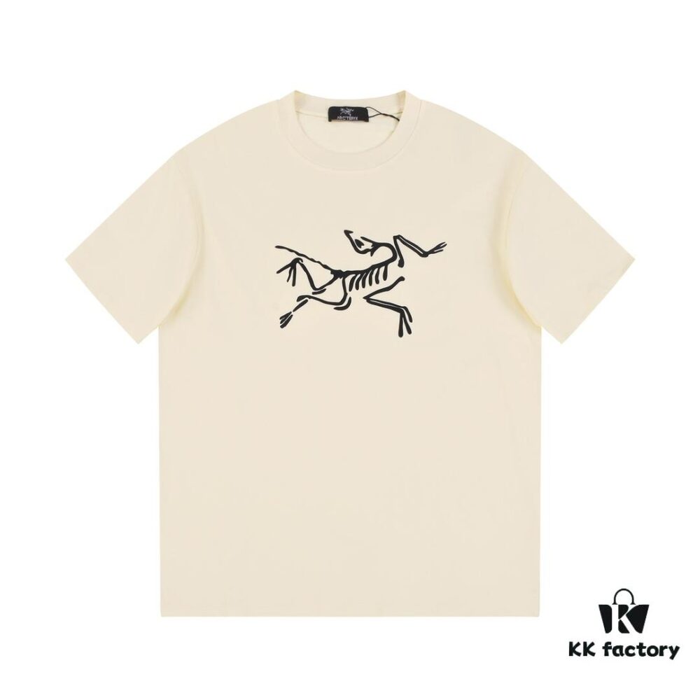 6931a16dccd8ab3d7af95671 New Arrival ARC'TERYX Arcteryx Short Sleeve T-Shirt, Double Bird Logo Design on Front, 32-Single High GSM Washed Cotton Fabric, Anti-Shrink and Shape-Retaining with Twin Needle Stitching, Classic Unisex Style