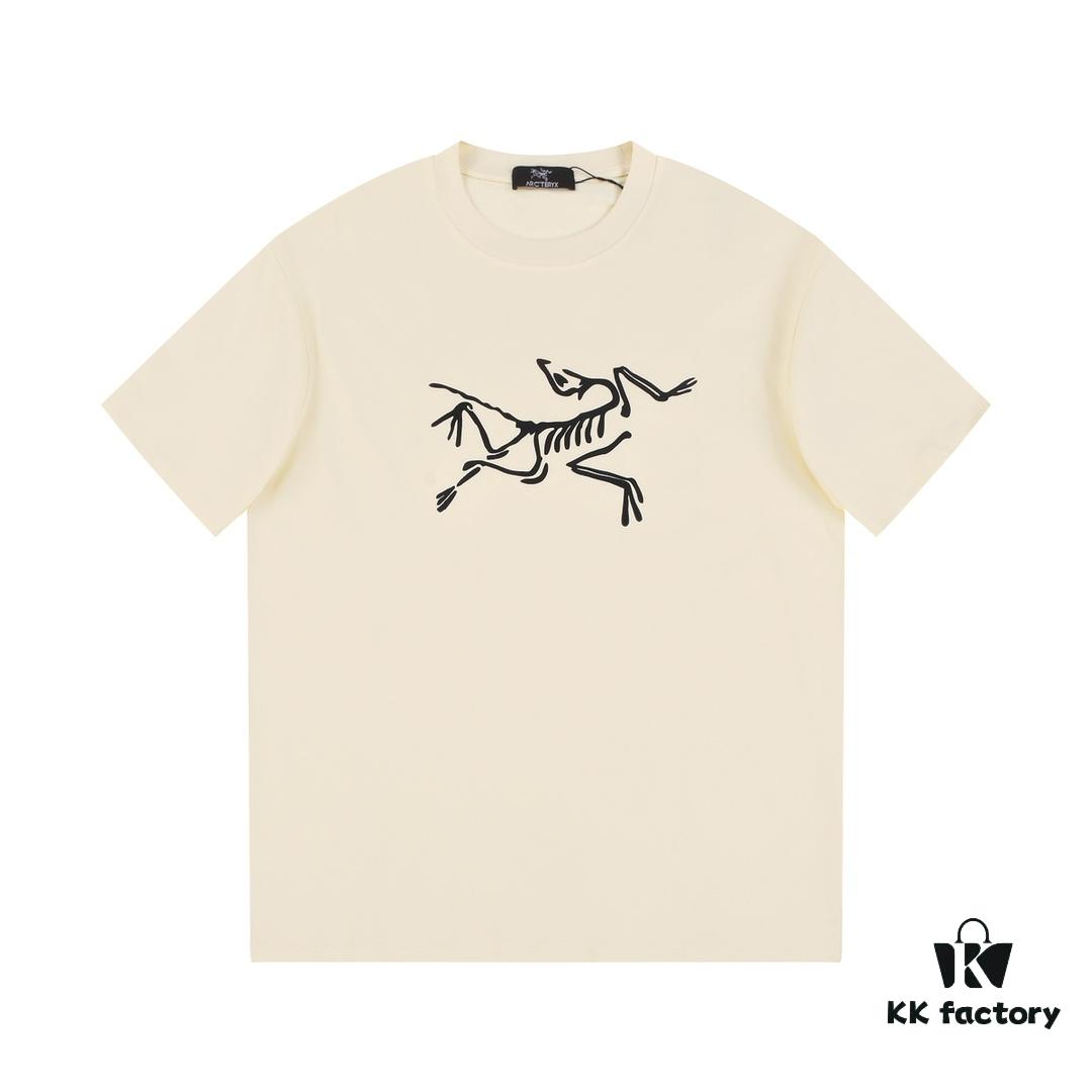 6931a16dccd8ab3d7af95671 New Arrival ARC'TERYX Arcteryx Short Sleeve T-Shirt, Double Bird Logo Design on Front, 32-Single High GSM Washed Cotton Fabric, Anti-Shrink and Shape-Retaining with Twin Needle Stitching, Classic Unisex Style
