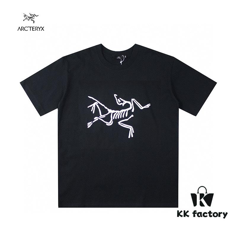 6931a16dccd8ab3d7af95679 New Arrival ARC'TERYX Arcteryx Short-Sleeve T-Shirt, Double Bird Logo Design on Front, 32-Single High-GSM Washed Cotton Fabric, Anti-Shrink and Non-Deformation with Twin-Needle Stitching, Classic Unisex Style