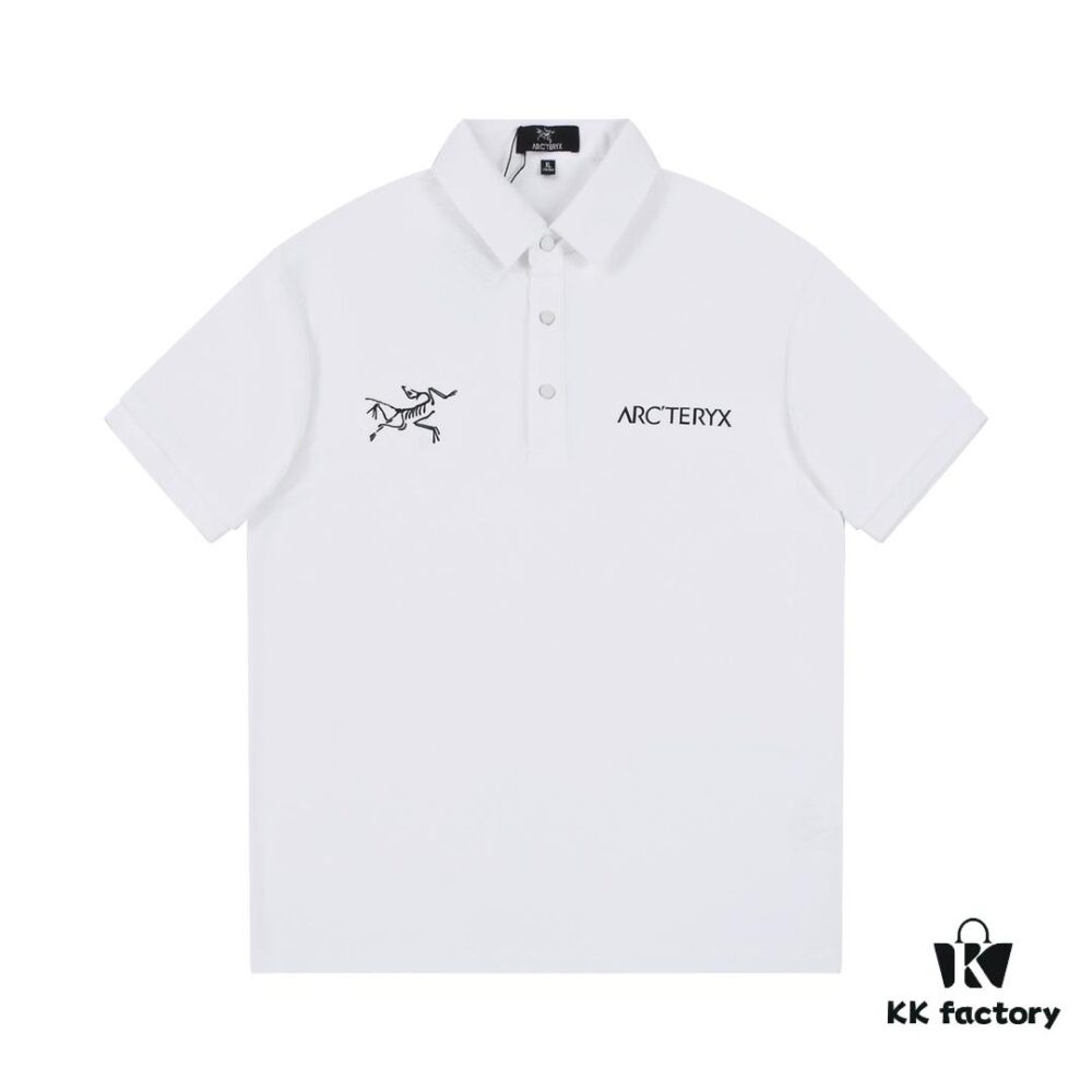 6931a170ccd8ab3d7af956b1 Arcteryx Arc'teryx 2025 Spring/Summer New Arrival Classic Logo Polo Shirt - High Version, Waterproof Windproof Stain-Resistant Fabric, Unisex Styling