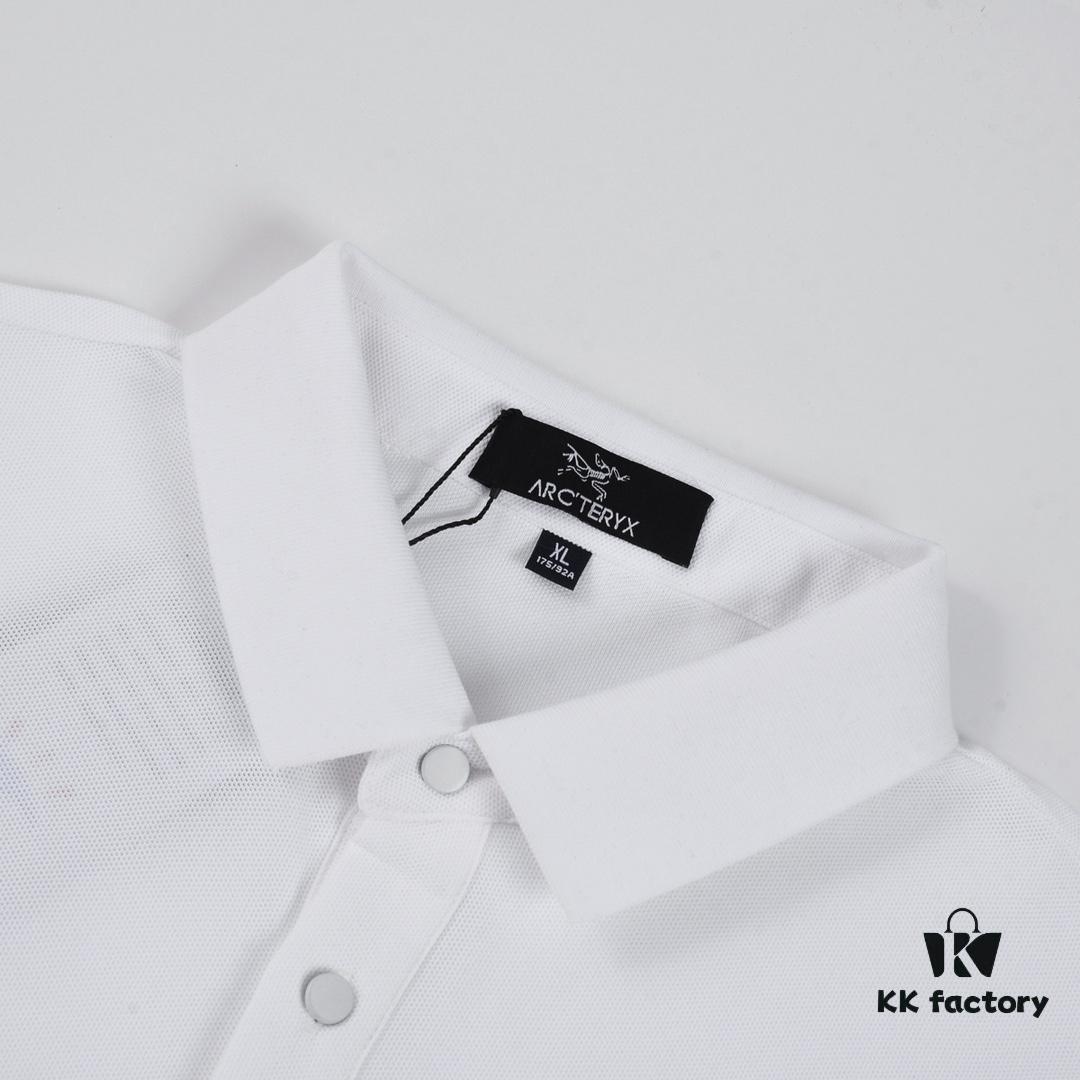 Arcteryx Arc'teryx 2025 Spring/Summer New Arrival Classic Logo Polo Shirt - High Version, Waterproof Windproof Stain-Resistant Fabric, Unisex Styling