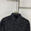 6931a171ccd8ab3d7af956ce New Versace VERSACE 2024 SS Unisex Flocked Shirt with Logo Buckle, Cotton Satin Fabric with Subtle Stretch