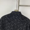 6931a171ccd8ab3d7af956d0 New Versace VERSACE 2024 SS Unisex Flocked Shirt with Logo Buckle, Cotton Satin Fabric with Subtle Stretch