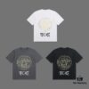 6931a173ccd8ab3d7af956f2 VERSACE 2025 Fall Spring/Summer Collection Medusa Logo Short Sleeve T-Shirt, Premium 270G 32-Count Double-Yarn Cotton Fabric, Distinct from Regular Print, Relaxed Fit Unisex Design