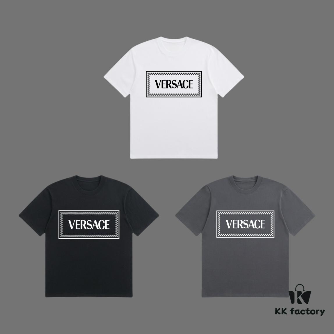 6931a17bccd8ab3d7af95794 VERSACE 2025 Fall Spring-Summer Collection Medusa Logo Short Sleeve T-Shirt, Premium Quality, Distinct from Regular Prints, Woven 270G 32-Count Double-Yarn Pure Cotton Fabric, Loose Fit Unisex Design