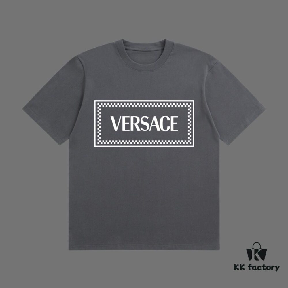 6931a17cccd8ab3d7af9579b VERSACE 2025 Fall Spring-Summer Collection Medusa Logo Short Sleeve T-Shirt Premium Quality, Custom Woven 270G 32-Count Double-Yarn Pure Cotton Fabric, Distinct from Regular Print, Relaxed Fit Unisex Design