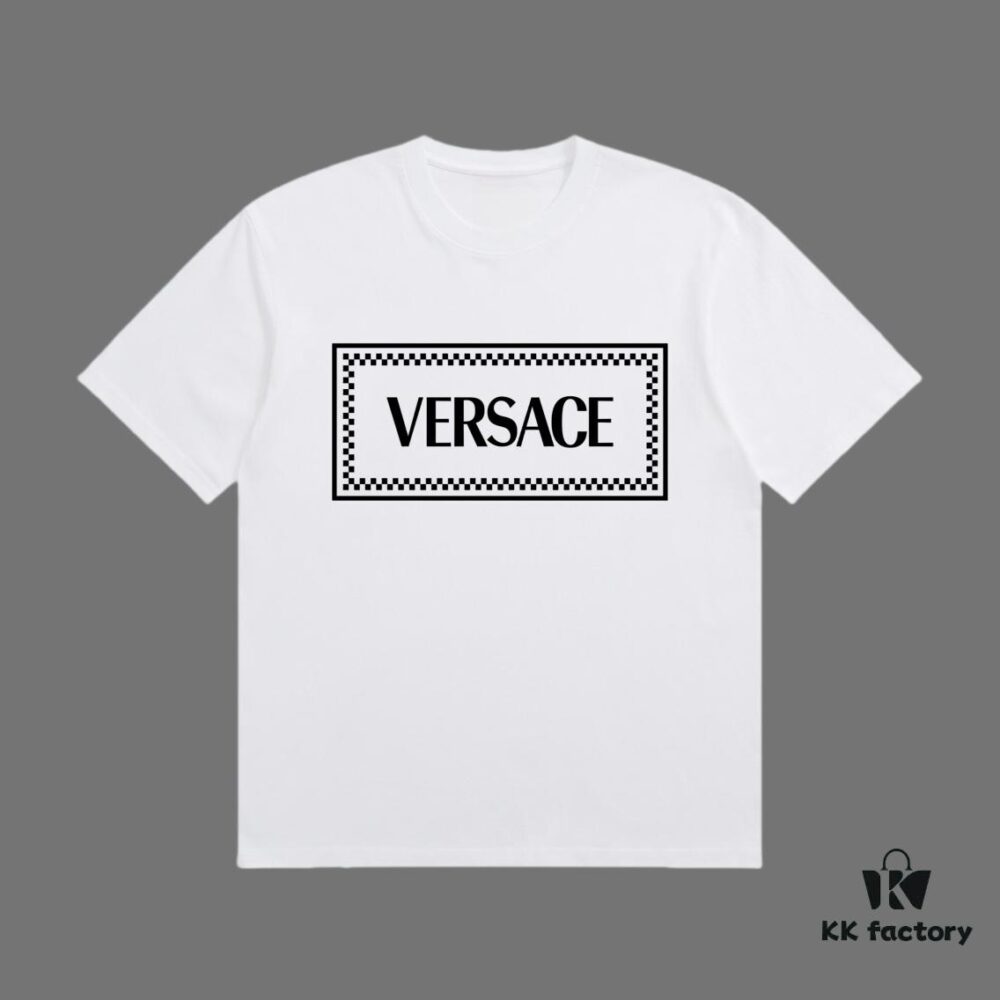 6931a17cccd8ab3d7af957a4 VERSACE 2025 Fall Spring/Summer Collection Medusa Logo Short Sleeve T-Shirt Premium Quality, Distinct from Regular Prints, Crafted in 270G 32-Ne 100% Cotton Double Yarn Fabric, Relaxed Fit Unisex Design